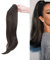 55 cm Kralle an Pferdeschwanz Extensions Lockig Clip in Ponytail Wavy Curly Synthetik Haare Extensions Haarverlängerung Zopf Haarteil Ponytail für Frauen Dunkelbraun