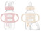 Dr. Brown’s Milestones Wide-Neck Transitional Sippy Bottle with Silicone Handles, 9oz 6m+ Light Pink and Ecru 2-Pack