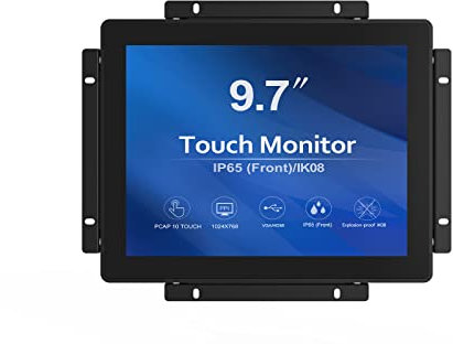 GreenTouch 9.7 Inch Open Frame 1024x768 PCAP Touch Screen Monitor, Embedded Touch LCD Display for Industrial…