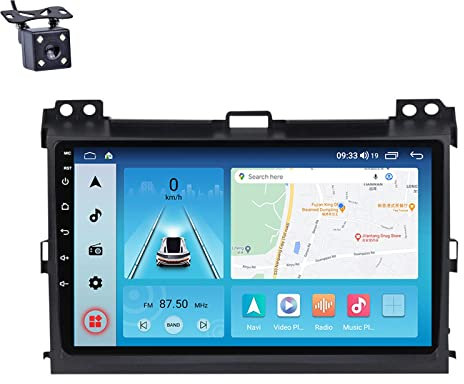 ZUNYAN Android 11 Radio Pantalla 2 DIN Coche Equipo Musica para Toyota Land Cruiser Prado 120 3 2002-2009 con Pantalla de 9/9.5''/BT 5.1/Dolby DTS/FM RDS Radio/CarPlay Android Auto (Size : M200S)