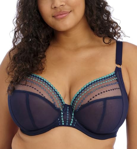 Elomi Women's Matilda Plunge Bra, Sheer, Siren Song, 36E