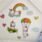 Adesivi Murali per Bambini Unicorni Adesivi da Parete in Gomma Decorazione Murale Camerette Bambini Asilo Nido Camera da Letto