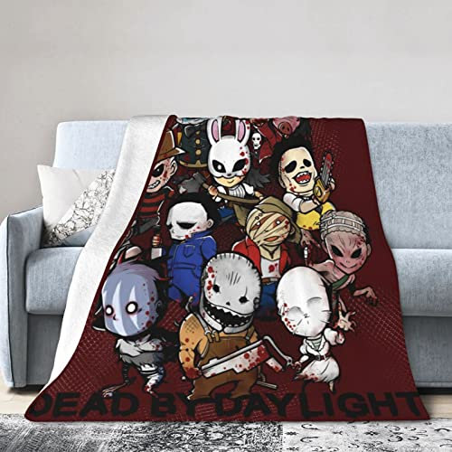 OIUCANP Dead by Daylight Decke aus weichem Flanell, leichte Klimaanlage, 152,4 x 127 cm