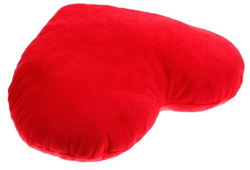 CHILDWEET Herz-plüsch-Kissen Herzkissen Herzförmige Kissendekoration Gefülltes Herz-plüschtier Weiches Herzförmiges Kissen Rosa Rot Lila Kaufmann Creme Liebe Pp Baumwolle Kind Autokissen