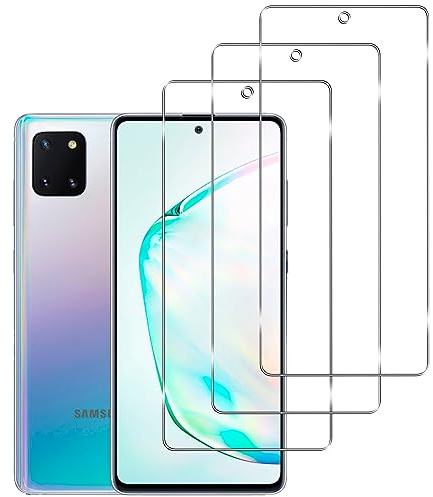 KELOLIN [3 Stück für Samsung Galaxy Note 10 Lite für Panzer Schutz Glas Schutzfolie, 9H Härte, Anti-Kratzen, Anti-Bläschen, HD-Klar Bildschirm Schutzfolie für Samsung Galaxy Note 10 Lite