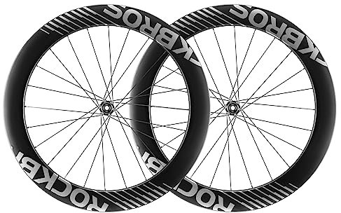 ROCKBROS Rennrad Laufradsatz 700C Carbon Fiber T700 Felgenhöhen 38/50/65 mm Hinterrad Vorderrad 65 mm