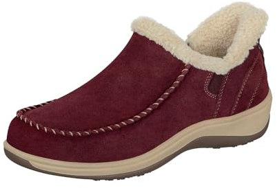 Orthofeet Lorin Damen Hausschuhe | Orthopädische Kunstfell Slip-On, Verstellbar Und Wasserabweisend Mit Anatomischer Fußgewölbestütze Für Kaltes Wetter