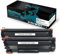 BeOne 2X CF283A Tonerpatrone Ersetzung für HP 83A CF283A Toner for HP Laserjet Pro M201dw M201n Laserjet Pro MFP M225dn M225dw M125a M125rnw M125nw MFP M127fn M127fp M127fs M127fw (2 Schwarz)