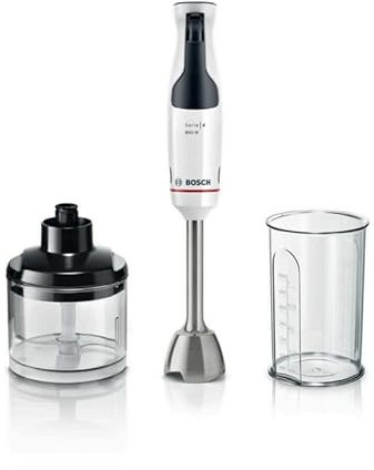 Bosch Elettrodomestici, Serie 4 Stabmixer, ErgoMaster, 800 W, weiß, MSM4W420