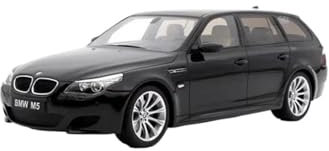 RSFIL Maßstab 1:18 for BMW E61 M5, Druckguss-Modellauto, fertige Fahrzeugsammlung, großes Spielzeugauto, Geschenk, Schwarz