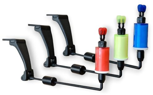 3 TBNS Bite Indicator Swingers Carp fishing Tackle for Bite Alarms and bank sticks (Red, Green & Blue)