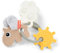 Done by Deer Sensorischer Aktivitätsring Happy clouds Farbmix - Sensorischer beißring stimuliert alle Sinne des Babys mit verschiedenen Texturen, Farben und Formen - Baby spielzeug ab 3 monate