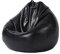 Sofdicht Bean Bag Hülle für Sitzsack ohne Füllung, Sitzsack Abdeckung aus Öko-Leder Outdoor Bean Bag Sofa Bezug ideal für Jugendliche und Erwachsene,Schwarz,90 * 110cm