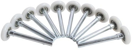 Garage Door Roller, Low Noise Dust Resistant Stainless Steel Plastic Garage Door Roller Wheel with Smoother Bearings, for Garage Track Replacement, Made of Stainless Steel and