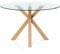 Iconik Interior Table à Manger Ronde - 120CM - Verre - Tauwa Naturel