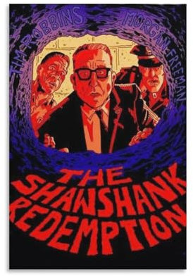 BOJIE Filmposter The Shawshank Redemption, Poster, Gemälde, Leinwand, Wandkunst, Wohnzimmer, Poster, Gemälde, 40 x 60 cm, 9 Stück