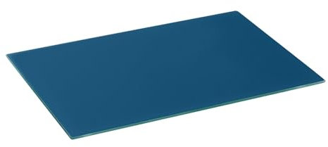 Harbour Housewares Rectangle Glass Chopping Board - 40cm x 30cm - Hague Blue - 1x Tempered Heat-Resistant Home Kitchen Worktop Saver Hob Cooker Stove Top Surface Protector Cover Cutting Boards
