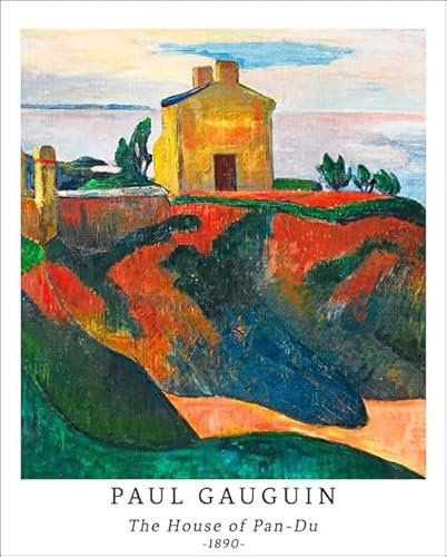XZSFD NBGEA Paul Gauguin Poster Vintage Prints Abstract Wall Art Color Picture《The House of Pan Du》Landscape Canvas Painting For Home Decor 40x50cm Unframed