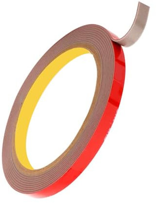 16.4ft Strong Double Sided Tape: 5mm Heavy Duty Double Sided Sticky Mounting Tape - For Vehicles, Number Plates, LED Strip Lights, Home, Office Decor - Heat Resistant Waterproof Foam Tapes