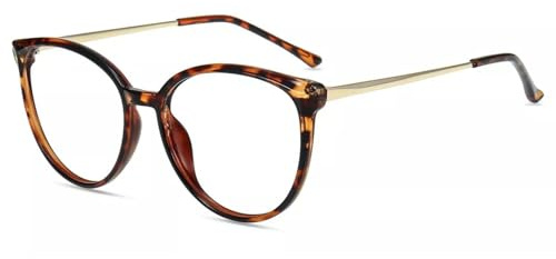 Firmoo Anti Blaulicht Lesebrille 0.5 Damen Rund Computer Brille mit Stärke | Übergroß Anti-Glanz Entspiegelte Blaulichtfilter Lesebrille Bildschirme