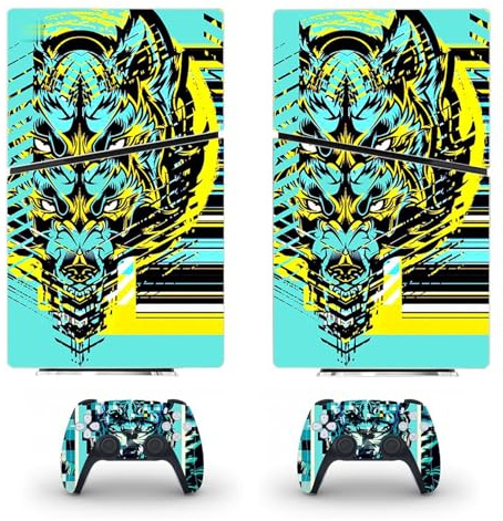 Compatible Pour PS5 Slim Skin Disc Edition & Digital Console Et Manette Vinyl Cover Skins Wraps Scratch Resistant, Compatible Avec Pour 26985 Autocollant De Protection(Digital Edition)
