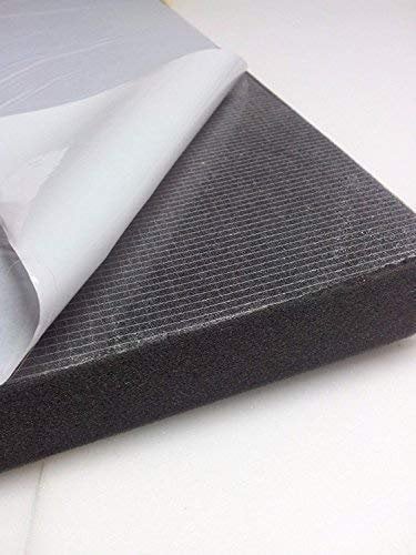 mail2mail Glatt Schaumstoff SELBSTKLEBEND FOLIE Dämmung Schallschutz Flammhemmung MVSS302d akustik (3 cm, 100 x 50 cm)