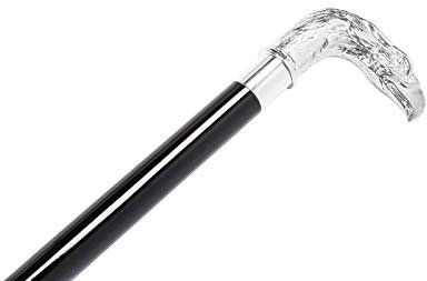 arterameferro Wooden Walking Stick with Pewter Eagle Head Knob