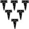 6Pack 6 Inch T Strap Heavy Duty Shed Hinge Gate Strap Hinge Door Barn Gates Hinges Black Wrought Hardware Iron