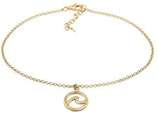 Elli Fußschmuck Damen Fußkettchen Welle Strand Maritim Trend aus 925 Sterling Silber