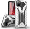 MILAN NICE Phone Case for iPhone 11 Pro 5.8 Heavy Duty Protective Hard Cover Shockproof Certified with Drop Tested with Smartphone Kickstand (Silver)