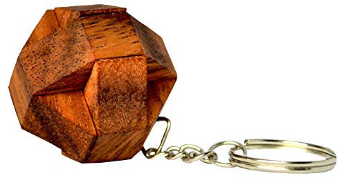 Key Lock Ball Puzzle Schlüsselanhänger Fussball Puzzle, Designer Puzzle, Knobelholz IQ Puzzle Knobelspiel IQ Test, IQ Puzzle, Interlock Puzzle, Gehirn Jogging, Knobelspiel, Knobelbox,