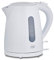 KHG Wasserkocher WK-100W Kunststoff weiß, 1 Liter, abwaschbarer Kalkfilter, Wasserstandsanzeige, Öffnen per Knopfdruck, Trockengehschutz, verdecktes Heizelement, BPA-frei, 2200 Watt
