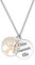 TMT Familienschmuck Personalisierte Halskette mit Lebensbaum-Anhänger (Silber & Rose-gold) Geschenk-Idee für Damen, Mama, Oma, Tochter Gravur Name kette