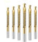 Szaerfa 6PCS HSS Cobalt Twist Drill Bit Set, Stainless Steel High Speed Spiral Screw Metric Composite Tap Drill Bit Tap Twist Drill Bit Set 3-8 mm Multi-function Metal Special