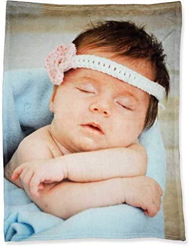 Personalisierte Fotodecke mit Eigenem Benutzerdefinierte Decke Druck auf Nachfrage Flanell Decken für Sofa Angepasst DIY Dropshipping (150x220cm)