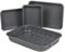 Homiu Set of 5 Roasting Baking Tin Trays | Cooking Oven Dish Bakeware Stainless Steel | Non-Stick, Multi-Pack, Dishwasher Safe Stackable Oven Trays