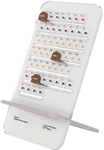 YMXWFC 2022 Tischkalender Acryl Creative Desk Calendar 2022, EIN einzigartiger Einstellbarer super Ewig Calendar Desktop Bürobedarf Home vorhanden, 4,5 x7.5 Desktop-Verzierung