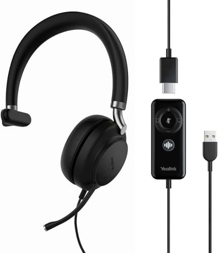 Yealink UH38 Mono UC -W/O Bat USB-A USB-Headset