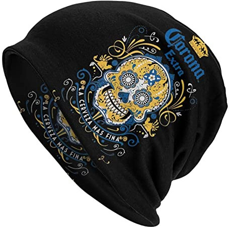 DJNGN Kompatibel mit Corona Beanie Mütze, extra warme Strickmütze für Männer und Frauen, Unisex-Slouchy-Schädelmütze, Skimütze, Wintermütze, Pullover, Mütze, Chemo-Mütze, Geschenk