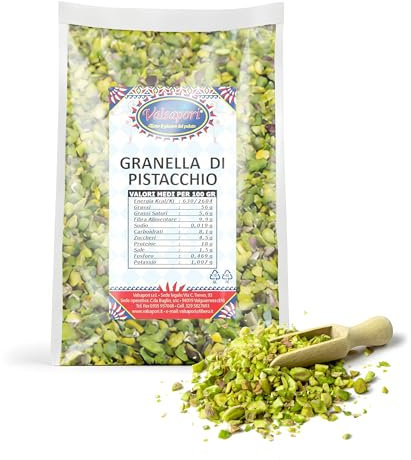 Valsapori - GRANELLA DI PISTACCHIO (1000 gr) - PISTACCHIO PURO 100% | Pistacchio Americano Crudo Tritato, non Tostato, non Salato, Ricco di Magnesio - Pistacchio Selezionato, Qualità Elite