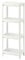 Generisch Vesken Regal für Badezimmer, Badregal,Küche,Büro,Schule,4 Etagen 36x23x100 cm (weiß)