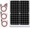 24V Waterproof Solar Battery Trickle Charger & Maintainer - 20 Watts Solar Panel Built-in Intelligent MPPT Solar Charge Controller + Improved 3 Stages of Charging Algorithm + SAE Connection Cable Kits