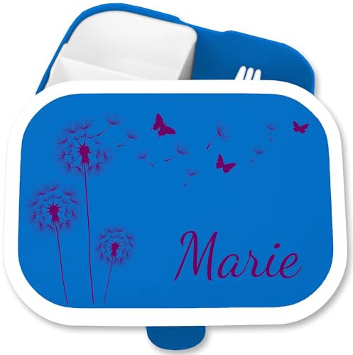 Brotdose Kinder Campus für Mepal - Statement - Pusteblumen Löwenzahn Pusteblume - 750 ml - Blau - sniadaniowka dla dziewczynki fächern name butterflies lunchbox mint und schmetterling