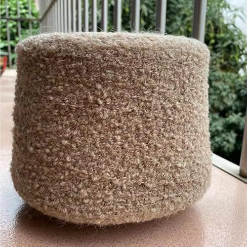 SELCOA 500 g weicher Plüsch, 86% Wolle, 14% Acryl, ausgefallenes Schlaufengarn zum Stricken, Bio-Häkeln, Weben, Nähgarn