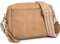 Roulens Damen Handy Umhängetasche,Veganem Leder Crossbody Schultertasche,Breiter Riemen Abendtasche mit drei Reißverschlussfächern Handtaschemit mit Kartenschlitz Verstellbar Abnehmbar Schultergurt