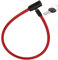 Candado para patinete electrico reforzado de Cable 60 cm de Acero Resistente con Sistema de Cierre de Llave Seguridad Avanzada Duradero y Facil de Usar Protección Antirrobo Efectiva (Rojo)