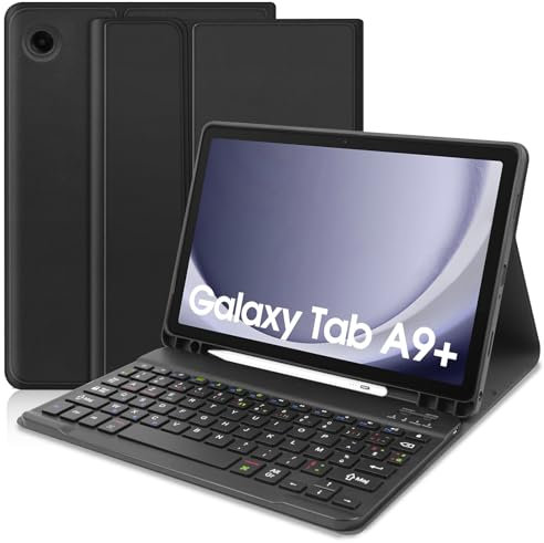 Zabatoco Funda con teclado para Samsung Galaxy Tab A9+