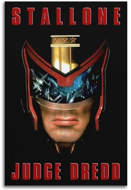 Filmposter Judge Dredd, Raumdekoration, ästhetisches Poster, künstlerisches Poster für Schlafzimmer, Wohnzimmer, Wände, 30 x 45 cm, ungerahmter Stil