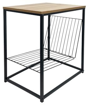 Kasanova Table Basse avec Porte-revues KD Marron cm40X57,5X30
