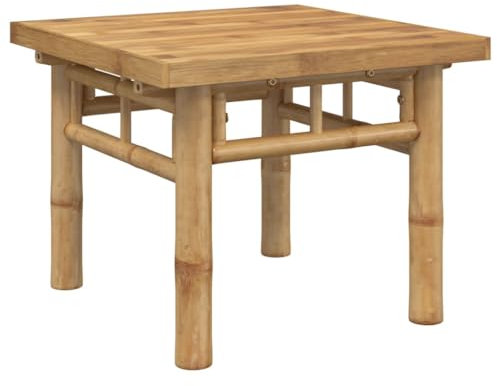 vidaXL Couchtisch, Beistelltisch mit Latten-Design, Kaffeetisch für Wohnzimmer Terrasse Garten, Sofatisch Teetisch Tisch, Modern, Bambus